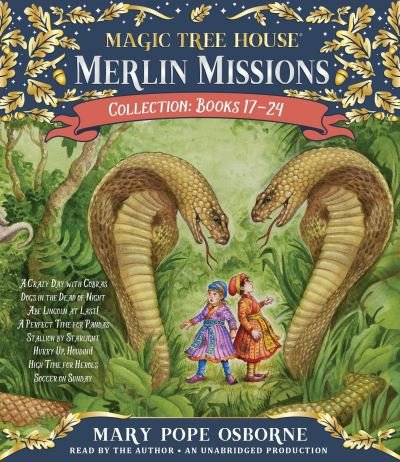 Cover for Mary Pope Osborne · Merlin Missions Collection: Books 17-24: A Crazy Day with Cobras; Dogs in the Dead of Night; Abe Lincoln at Last!; A Perfect Time for Pandas; and more - Magic Tree House (R) Merlin Mission (Hörbuch (CD)) [Unabridged edition] (2017)