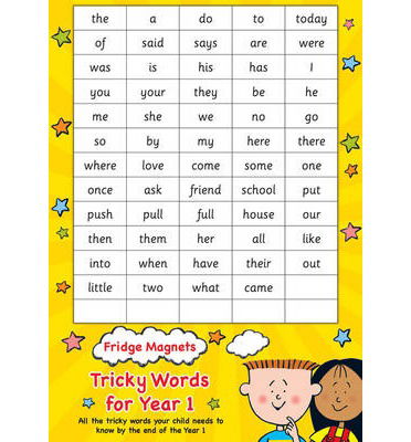 Cover for Scholastic · Fridge Magnets Tricky Words for Year 1 - Scholastic Magnets (Flashcards) (2014)