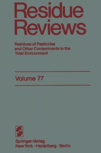 Cover for Francis A. Gunther · Residue Reviews: Residues of Pesticides and other Contaminants in the Total Environment - Reviews of Environmental Contamination and Toxicology (Paperback Book) [Softcover reprint of the original 1st ed. 1981 edition] (2011)