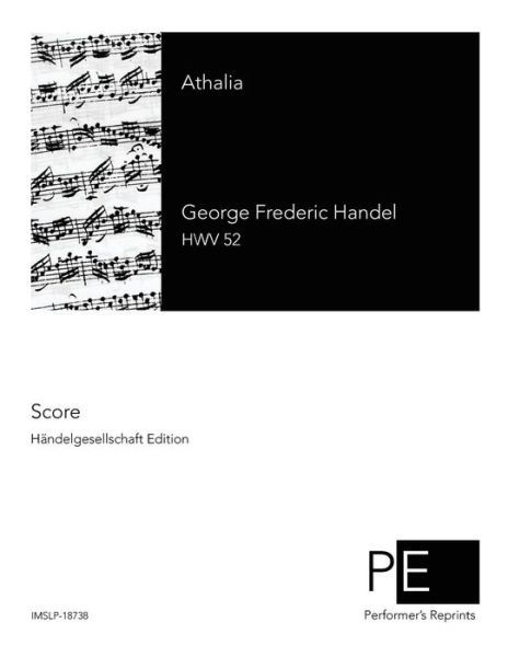 Cover for George Frideric Handel · Athalia (Paperback Bog) (2014)