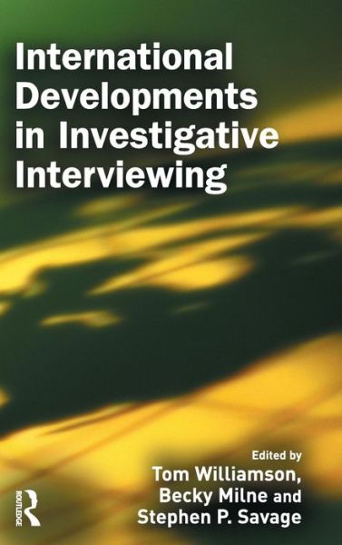 Cover for Tom Williamson · International Developments in Investigative Interviewing (Gebundenes Buch) (2009)