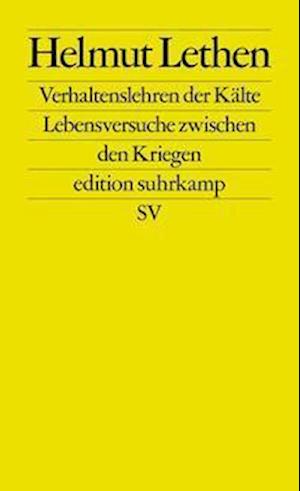 Cover for Helmut Lethen · Verhaltenslehren der Kälte (Paperback Book) (2022)