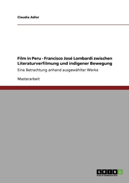 Cover for Adler · Film in Peru - Francisco José Lom (Book) [German edition] (2009)
