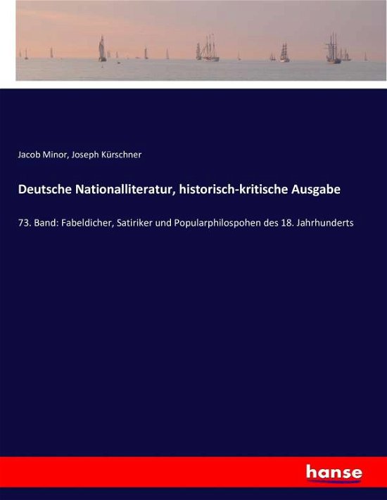 Cover for Minor · Deutsche Nationalliteratur, histo (Book) (2016)