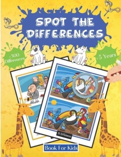 Cover for Fribla Pub · Spot The Differences Book For Kids +5 Years +300 Differences (Pocketbok) (2021)