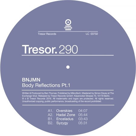 The Body Between Us Pt. 1 - Bnjmn - Music - TRESOR - 0666017312767 - February 24, 2017