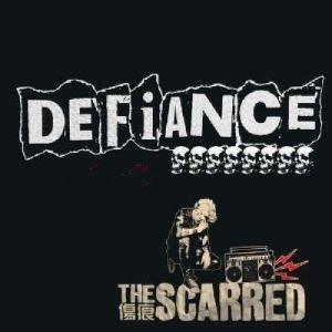 Cover for Defiance / scared · Split (Notorious Acts!) (7&quot;) (2015)