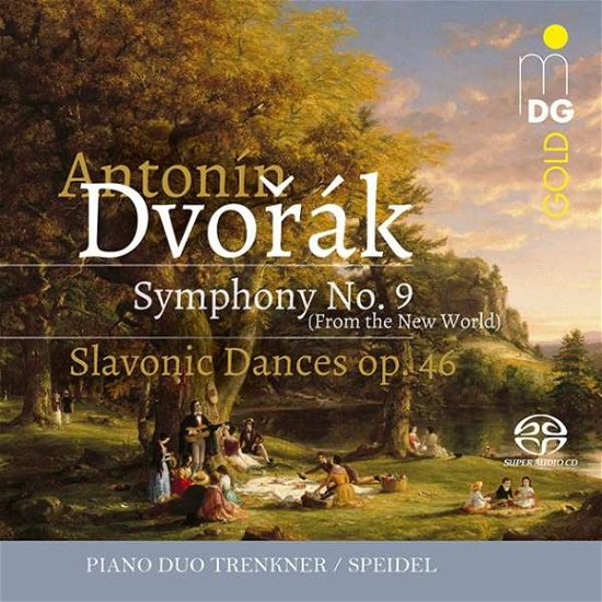 Dvorak: Symphony No. 9 / Slavonic Dances Op. 46 - Piano Duo Trenkner / Speidel - Musik - MDG - 0760623200767 - 23 juni 2017