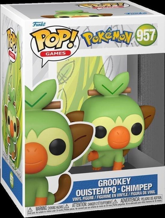 Cover for Pokemon · Pokemon POP! Games Vinyl Figur Grookey (EMEA) 9 cm (Leksaker) (2024)