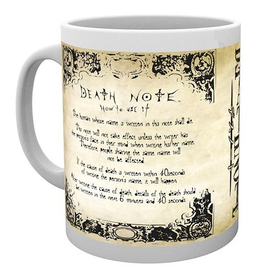 Cover for Death Note · Rules (Mug) (Krus) [White edition] (2020)