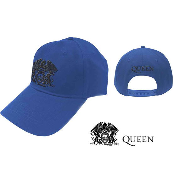 Cover for Queen · Queen Unisex Baseball Cap: Black Classic Crest (TØJ) [Blue - Unisex edition]