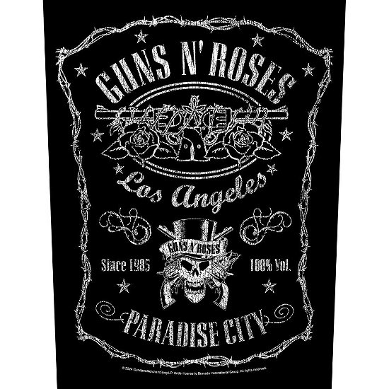 Guns N' Roses Back Patch: Paradise City - Guns N Roses - Merchandise -  - 5056365727767 - 