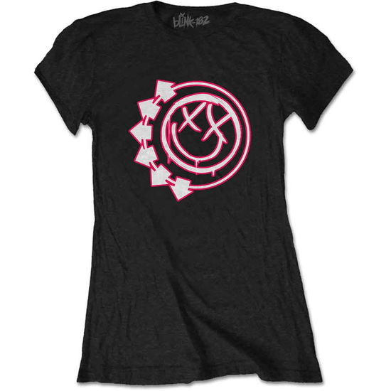 Blink-182 Ladies T-Shirt: Six Arrow Smile - Blink-182 - Produtos -  - 5056561031767 - 