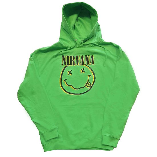 Nirvana Unisex Pullover Hoodie: Inverse Happy Face - Nirvana - Koopwaar -  - 5056561057767 - 