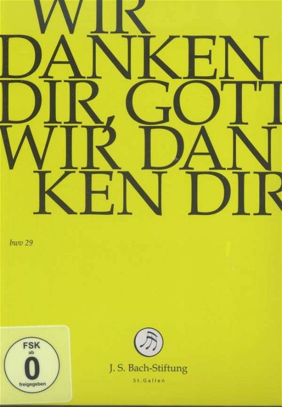 Cover for J.S. Bach-Stiftung / Lutz,Rudolf · Wir Danken Dir,gott (DVD) (2014)