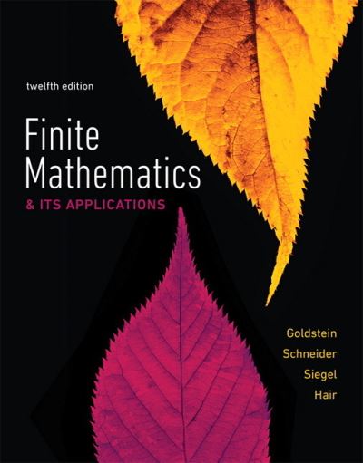 Cover for Larry Goldstein · Finite Mathematics &amp; Its Applications (Hardcover Book) (2017)