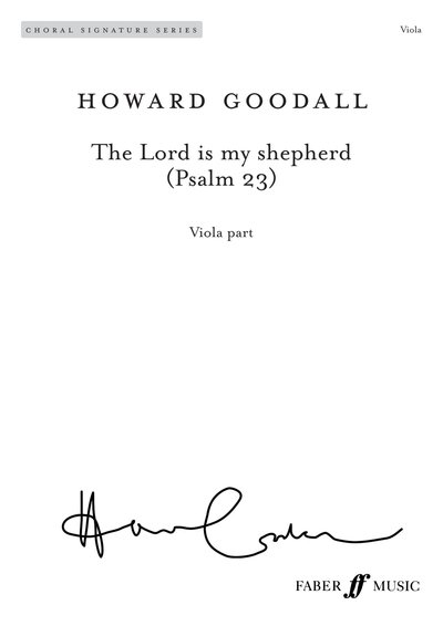 Cover for Howard Goodall · The Lord Is My Shepherd (Psalm 23): Viola Part (Partitur) [Faber edition] (2005)
