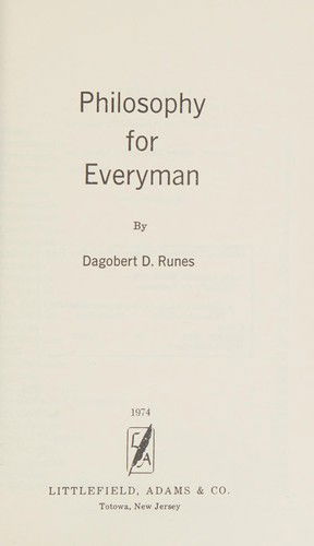 Cover for Dagobert D. Runes · Philosophy for Everyman: From Socrates to Sartre (Paperback Book) (1974)