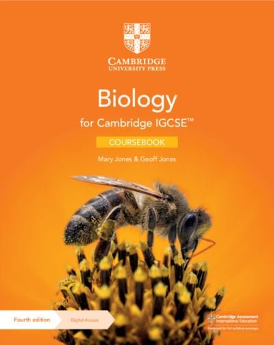 Cover for Mary Jones · Cambridge IGCSE™ Biology Coursebook with Digital Access (2 Years) - Cambridge International IGCSE (Bog) [4 Revised edition] (2021)