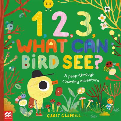 Cover for Carly Gledhill · 1, 2, 3, What Can Bird See?: A peep-through counting adventure (Paperback Bog) (2024)