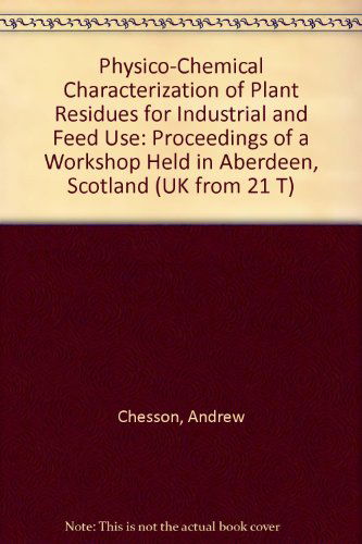 Cover for Andrew Chesson · Physicochemical Characterization of Plant Residues for Industrial and Feed Use (Hardcover Book) (1989)