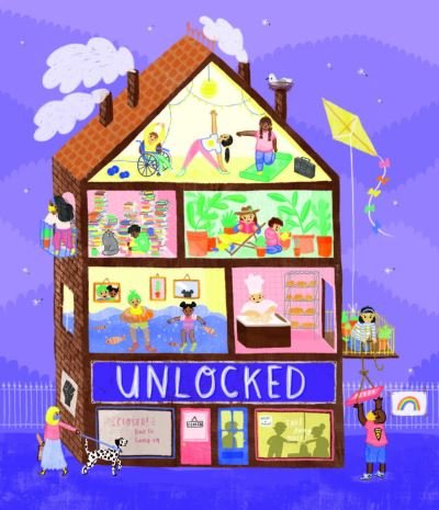 Cover for Unlocked: How Tiny Owl illustrators coped with lockdown (Hardcover Book) (2021)