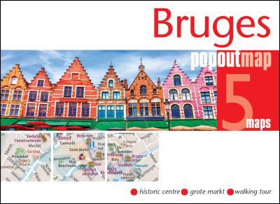 Cover for Popout Map · Bruges PopOut Map: Pocket size, pop-up map of Bruges - PopOut Maps (Landkart) (2023)