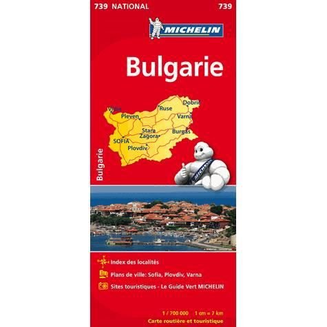 Cover for Michelin · Bulgaria - Michelin National Map 739 (Kort) [2nd edition] (2020)