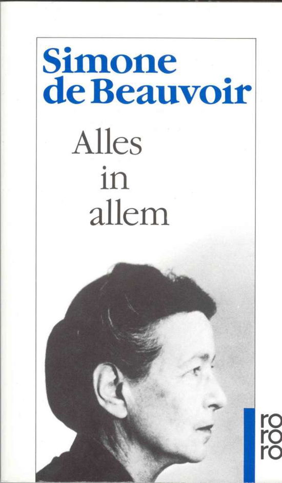 Cover for Simone De Beauvoir · Roro Tb.11976 Beauvoir.alles in Allem (Book)