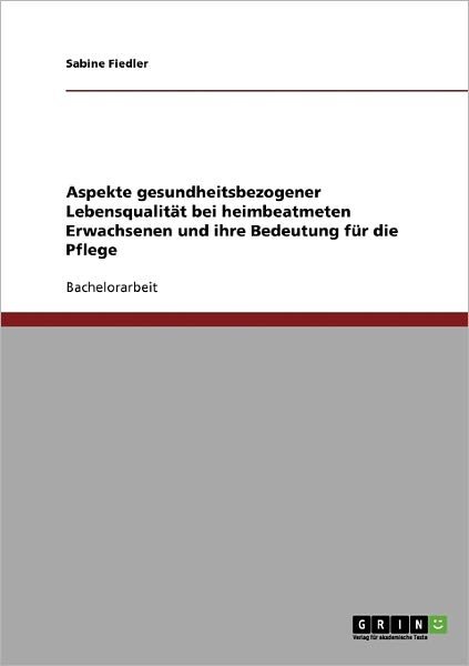 Cover for Fiedler · Aspekte gesundheitsbezogener Le (Bog)