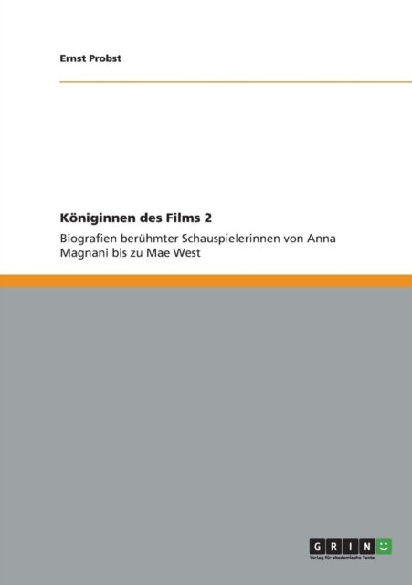 Cover for Probst · Königinnen des Films 2 (Bog) (2012)
