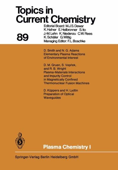 Cover for S Veprek · Plasma Chemistry I - Topics in Current Chemistry (Paperback Bog) [Softcover reprint of the original 1st ed. 1980 edition] (2014)