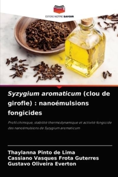 Cover for Thaylanna Pinto de Lima · Syzygium aromaticum (clou de girofle) (Paperback Book) (2021)