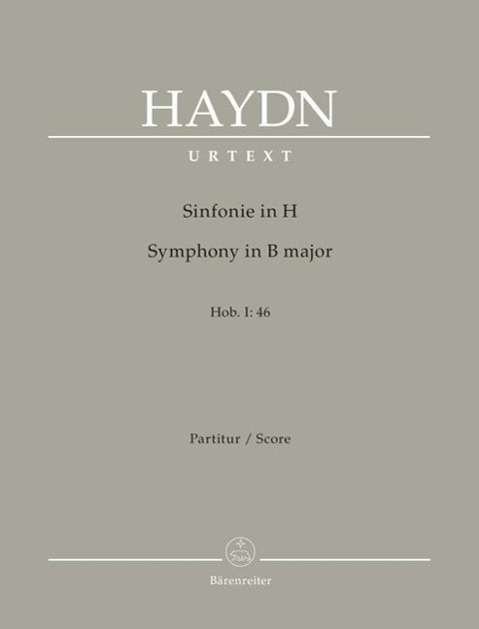 Cover for Haydn · Sinfonie in H Hob. I:46 (Bog)