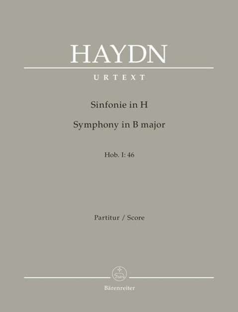 Cover for Haydn · Sinfonie in H Hob. I:46 (Buch)