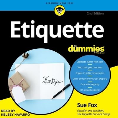 Cover for Sue Fox · Etiquette for Dummies (CD) (2019)