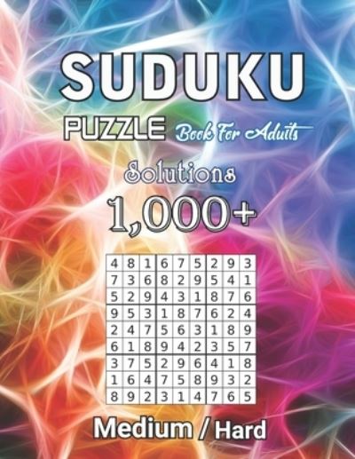 Cover for Orlando Jeanine Publisher · 1000+ Sudoku Puzzles Book For Adults Medium Hard Solution (Paperback Book) (2020)