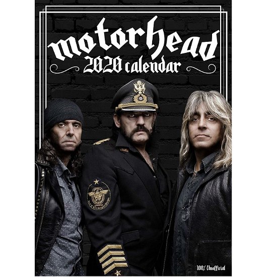 2020 Calendar - Motörhead - Produtos - DREAM - 0616906766768 - 1 de junho de 2019