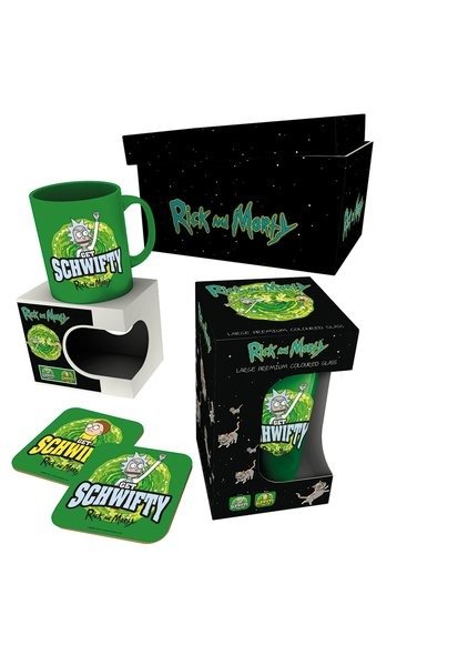 Get Schwifty (Mug & Glass & 2 Coasters) - Rick and Morty - Merchandise - GB EYE - 5028486400768 - 3. september 2018
