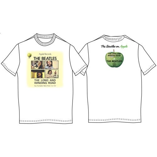The Beatles Unisex T-Shirt: Vintage Long & Winding Road (Back Print) - The Beatles - Merchandise - Apple Corps - Apparel - 5055295316768 - 