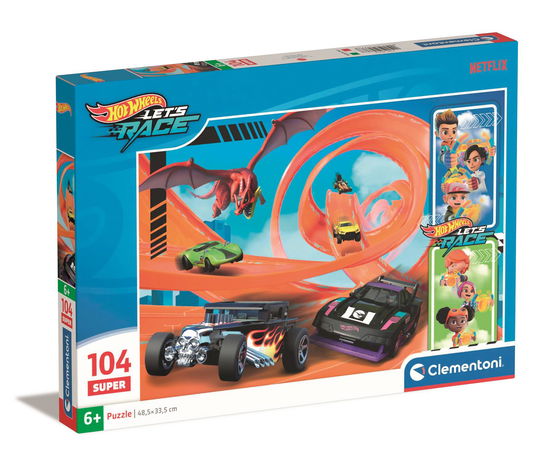 Puslespil Hotwheels, 104 brikker - Clementoni - Lautapelit -  - 8005125257768 - maanantai 15. huhtikuuta 2024