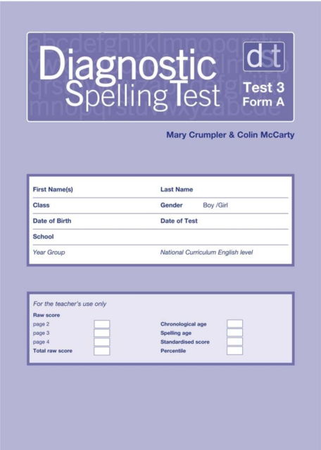 Cover for Mary Crumpler · Diagnostic Spelling Tests: Test 3, Form A Pk10 - Diagnostic Spelling Tests (Løsblad) (2006)