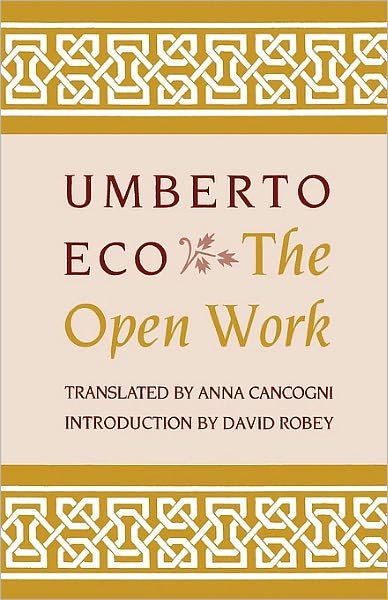 Cover for Umberto Eco · The Open Work (Paperback Bog) (1989)