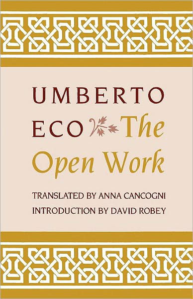 Cover for Umberto Eco · The Open Work (Paperback Bog) (1989)