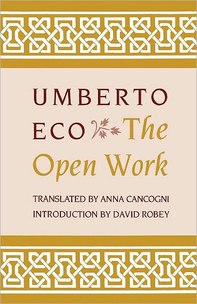 Cover for Umberto Eco · The Open Work (Pocketbok) (1989)