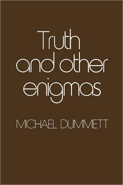 Cover for Sir Michael Dummett · Truth and Other Enigmas (Paperback Book) (1978)