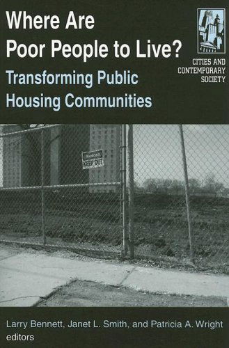 Cover for Larry Bennett · Where are Poor People to Live?: Transforming Public Housing Communities: Transforming Public Housing Communities (Pocketbok) (2006)