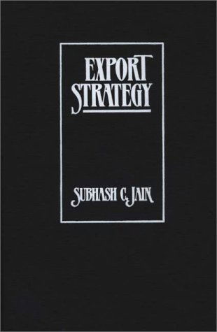 Cover for Subhash C. Jain · Export Strategy (Hardcover Book) (1989)