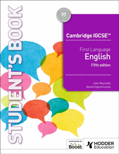 Cover for John Reynolds · Cambridge IGCSE First Language English Fifth Edition (Paperback Book) (2025)