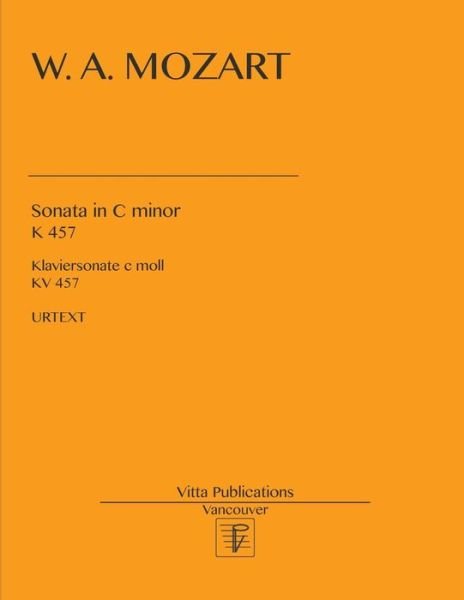 Cover for W A Mozart · Sonata in c minor (Pocketbok) (2017)